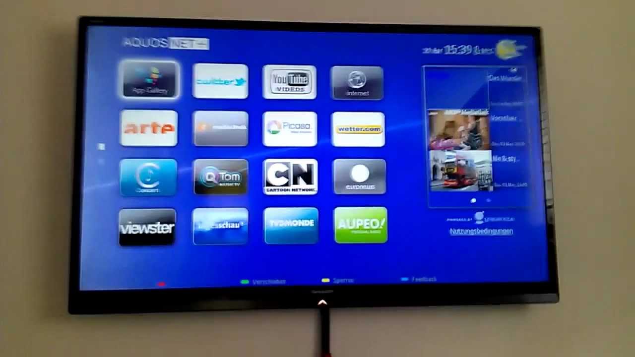 aquos smart tv apps